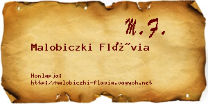 Malobiczki Flávia névjegykártya
